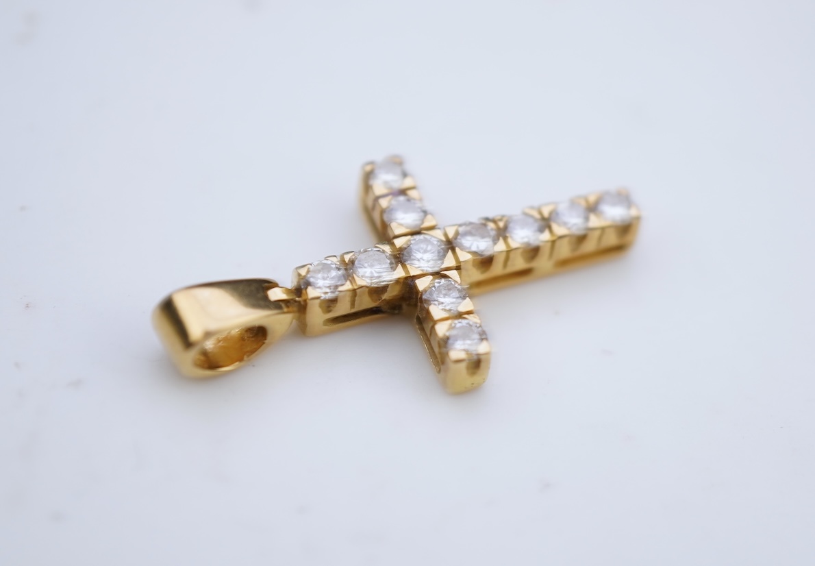 A diamond pendant